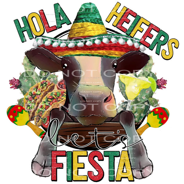 Hola Heifers #4562 Sublimation transfers - Heat Transfer