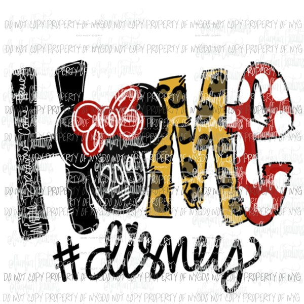 Home Disney Hand Drawn Sublimation transfers Heat Transfer