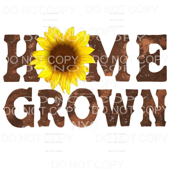 Home Grown Sunflower Rust Rustic Sublimation transfers - 