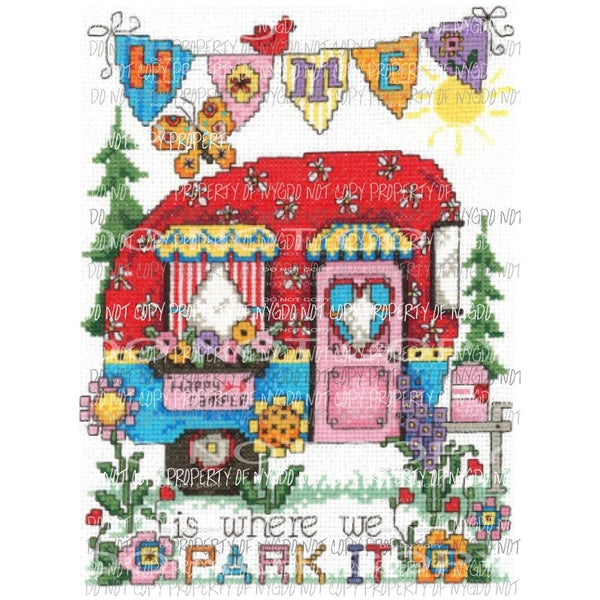 Home is where we park it 2 Sublimation transfers Heat Transfer