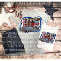 Home of the brave truck Sublimation transfers Heat Transfer