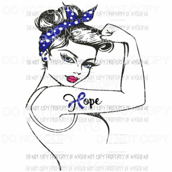 Hope Rosie ribbon - any design and colors can be done Sublimation transfers Heat Transfer