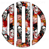 Horror Freddy myers monogram letters put letters in notes 