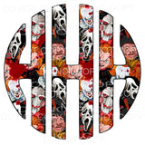 Horror Freddy myers monogram letters put letters in notes 
