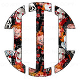 Horror Freddy myers monogram letters put letters in notes 