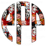 Horror Freddy myers monogram letters put letters in notes 