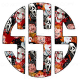 Horror Freddy myers monogram letters put letters in notes 