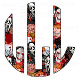 Horror Freddy myers monogram letters put letters in notes 