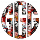 Horror Freddy myers monogram letters put letters in notes 