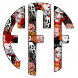 Horror Freddy myers monogram letters put letters in notes 