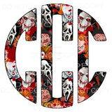 Horror Freddy myers monogram letters put letters in notes 