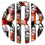 Horror Freddy myers monogram letters put letters in notes 