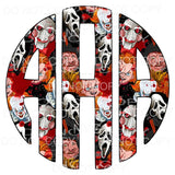 Horror Freddy myers monogram letters put letters in notes 