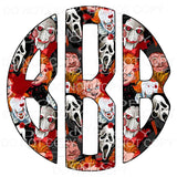 Horror Freddy myers monogram letters put letters in notes 