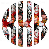 Horror Freddy myers monogram letters put letters in notes 