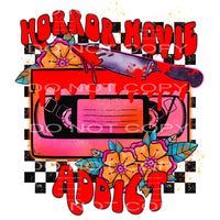 horror movie addict #7099 Sublimation transfers - Heat 