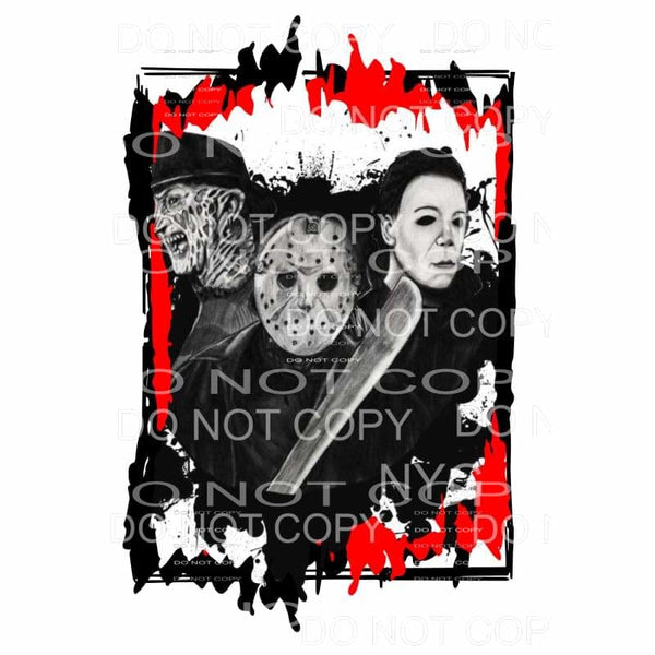 Horror Movie Villains Michael Myers Freddy Krueger Jason 