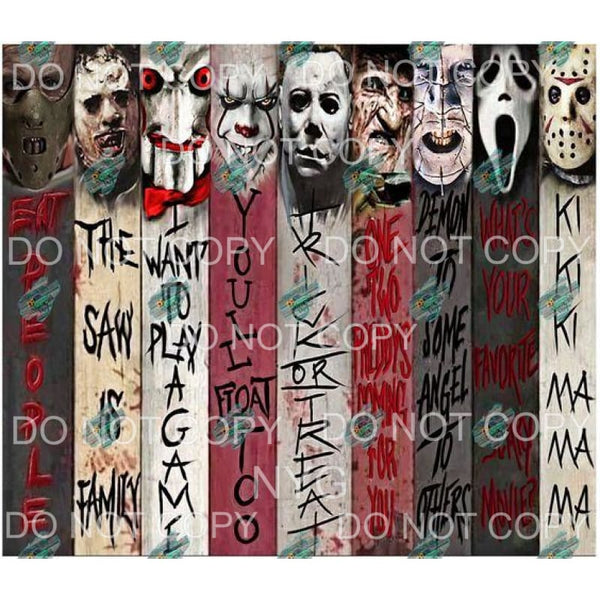 Horror Movie Villains Quotes Halloween Freddy Michael Scream