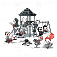 Horror Movies Play Ground Freddie jason chucky halloween 