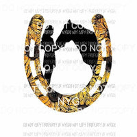 Horseshoe sunflower Horse and GIrl Sublimation transfers Heat Transfer