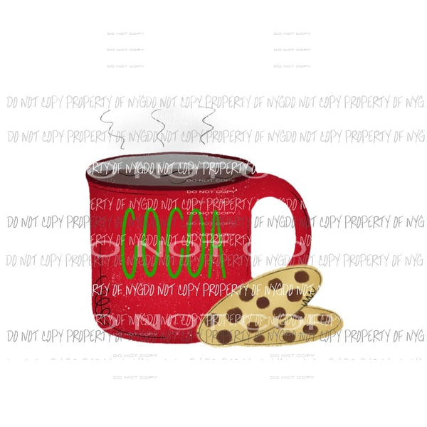 Hot cocoa and cookies Sublimation transfers Heat Transfer