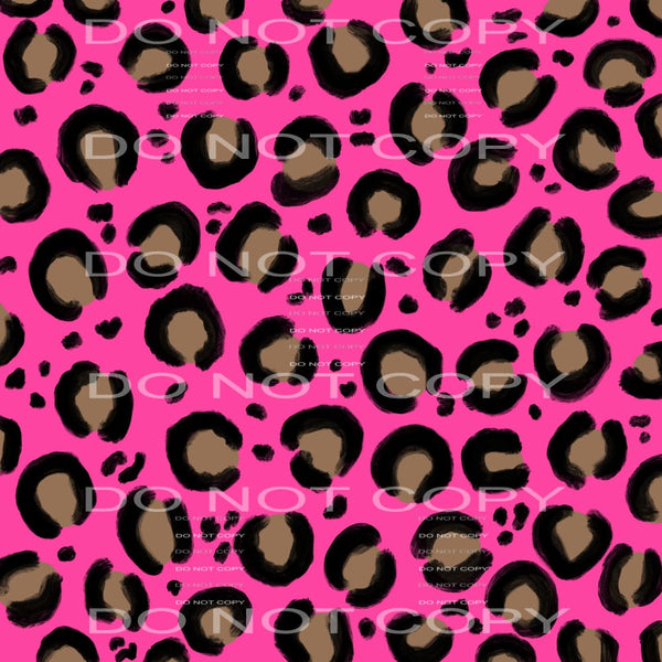 hot pink leopard #4848 Sublimation transfers - Heat Transfer