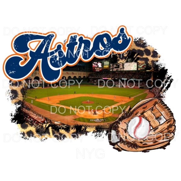 Houston Astros Field # 3024 Sublimation transfers - Heat 