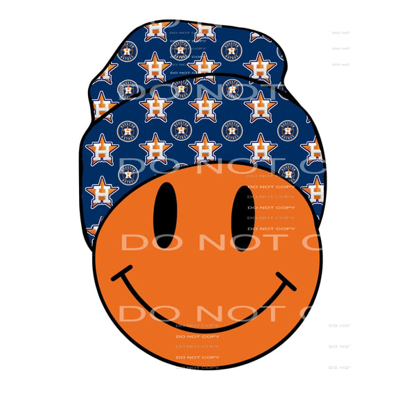 Houston astros smile face # 9050 Sublimation transfers - 