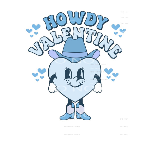 Howdy Valentine # 2544 Sublimation transfers - Heat Transfer
