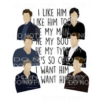I like Him Vampire Diaries Sublimation transfers - Heat 