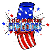 I like it when she explodes #7110 Sublimation transfers - 