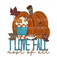 I Love Fall Most Of All Pumpkin Spice Coffee Smores Pumpkins