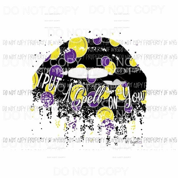 I put a Spell on you 2 hocus pocus lips Sublimation transfers Heat Transfer