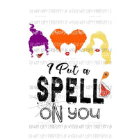 i put a spell on you hocus pocus 9 Sublimation transfers Heat Transfer
