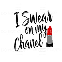 I swear on my Chanel Sublimation transfers - Heat Transfer
