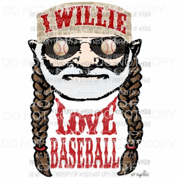 I Willie Love baseball 1 Sublimation transfers Heat Transfer