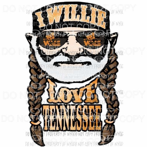 I Willie love Tennessee # 2 Sublimation transfers Heat Transfer