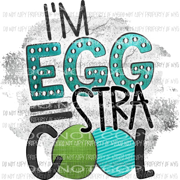 Im EGG STRA COOL Sublimation transfers Easter Heat Transfer