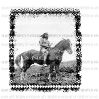 indian man on horse Sublimation transfers Heat Transfer