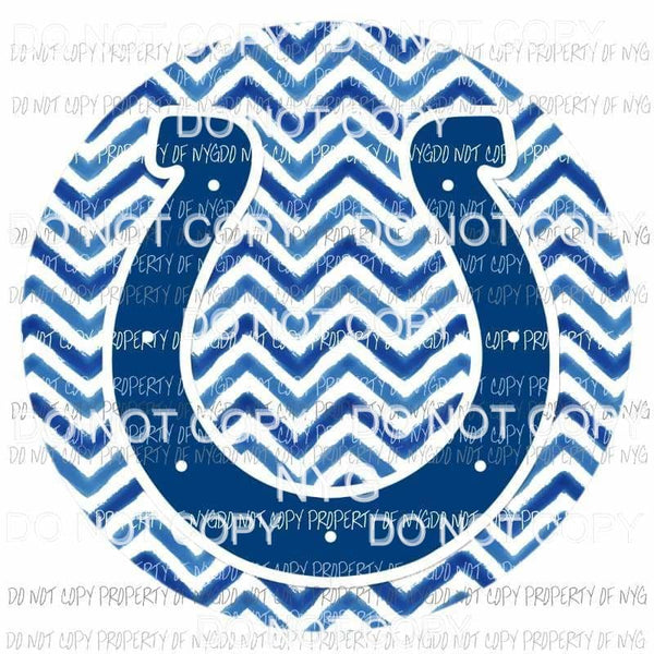 Indianapolis Colts chevron circle Sublimation transfers Heat Transfer