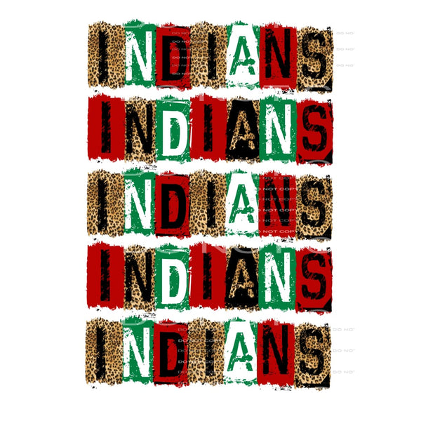Indians # 66212 Sublimation transfers - Heat Transfer
