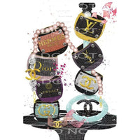 inspired designer labels #7312 Sublimation transfers - Heat 