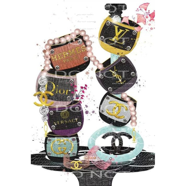 inspired designer labels #7312 Sublimation transfers - Heat 