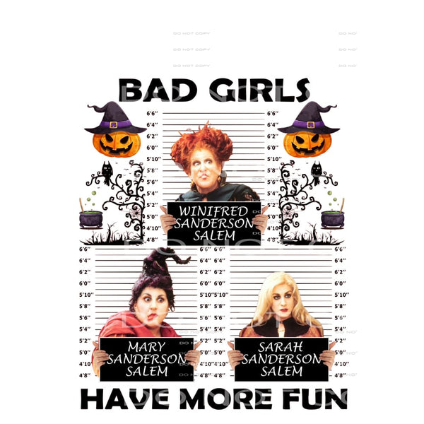 Inspired Hocus Pocus # 8780 sublimation transfers - Heat 