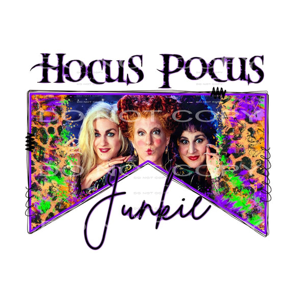 inspired Hocus Pocus Junkie # 77191 Sublimation transfers - 