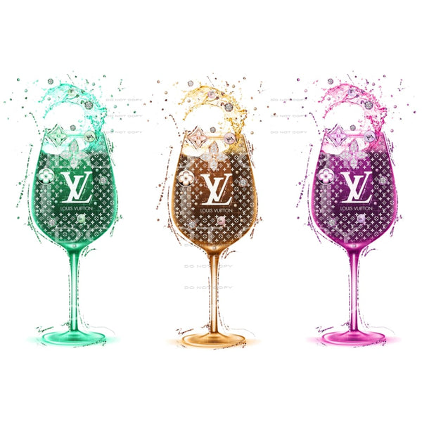 inspired wine glass # 99928 Sublimation transfers - Heat 