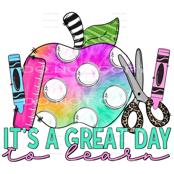 It’s a great day to learn #7260 Sublimation transfers - Heat