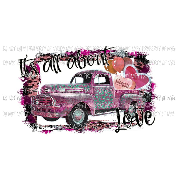 Its all about love darker sublimation transfers Heat Transfer