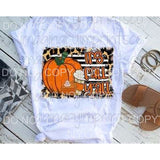 It’s Fall Y’all Orange Pumpkin Pie Coffee Leopard Black 