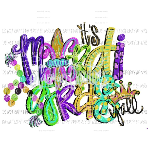 Its mardi Gras yall # 2 Sublimation transfers Heat Transfer